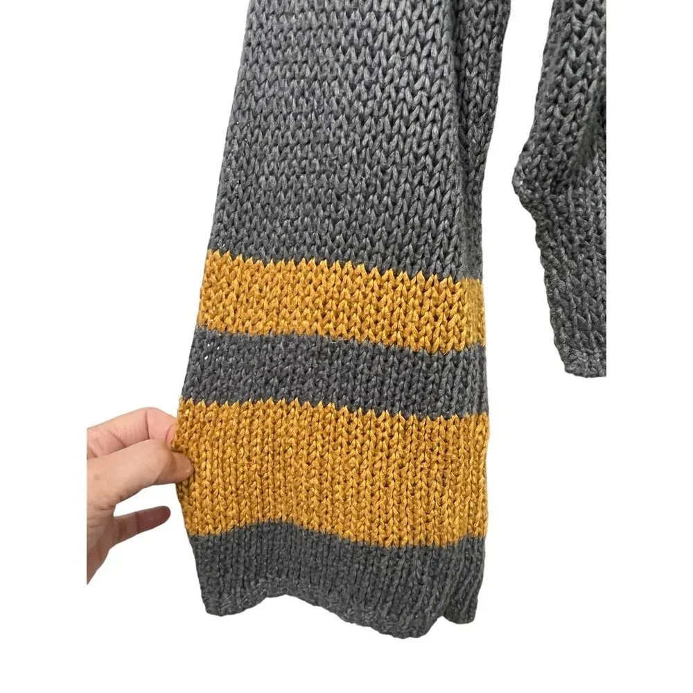 360 Sweater Raquel Stripe cuff‎ Silk Linen Sweater size S